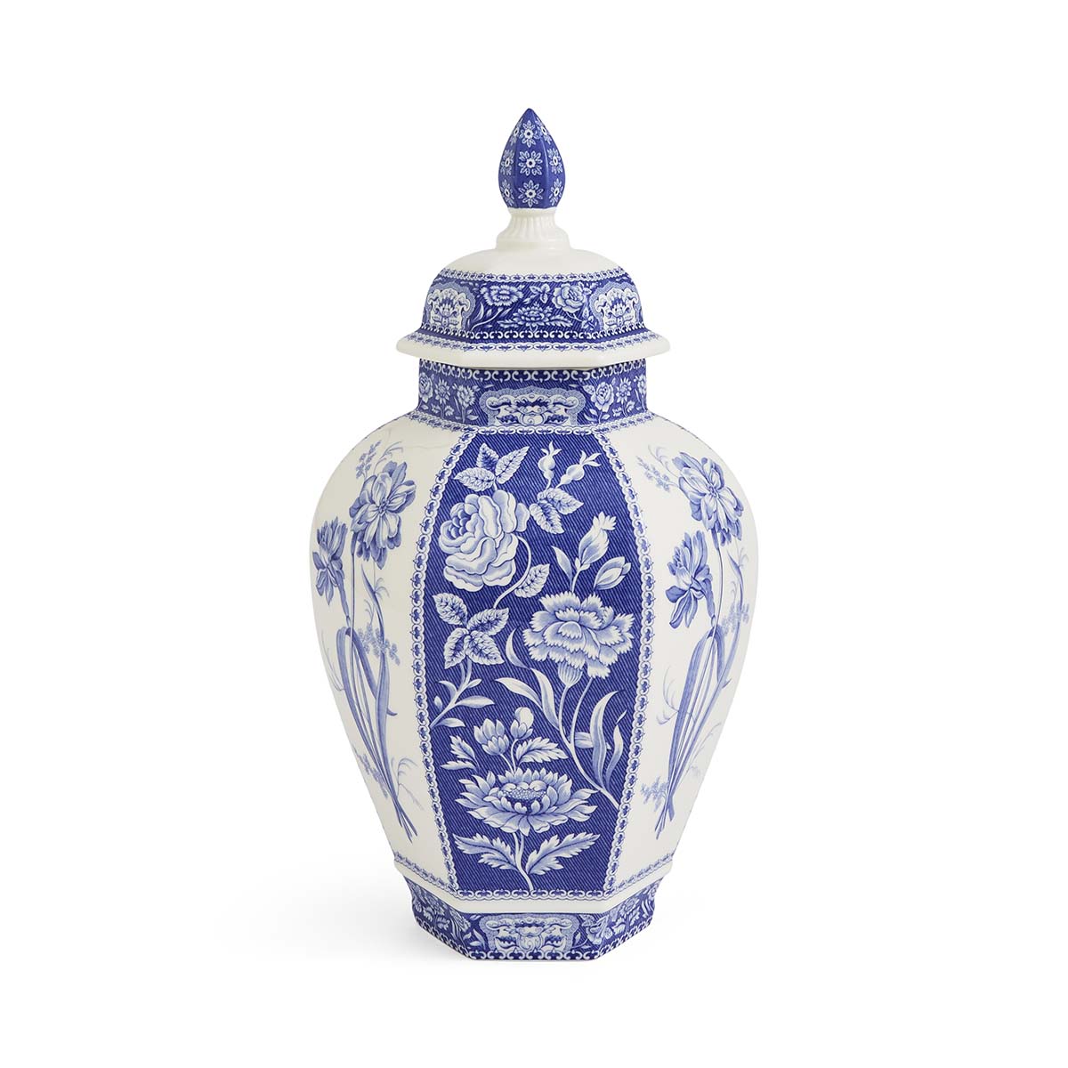 Blue Italian Floral Vase image number null